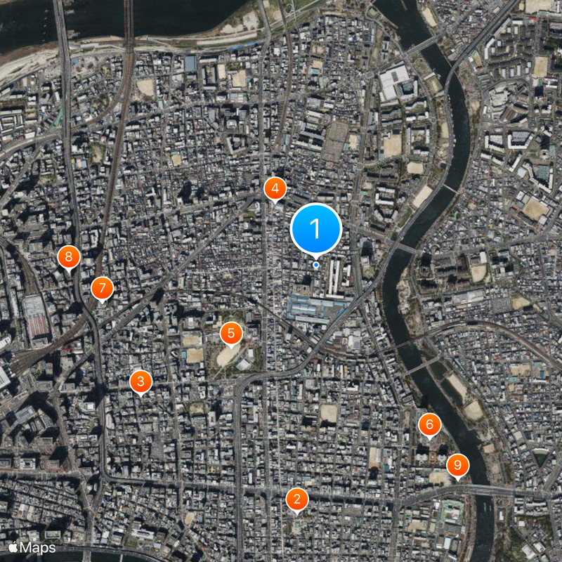 Toyo Show Theater Mapa