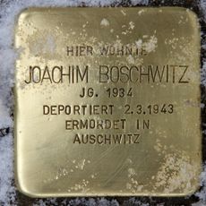 Stolperstein à la mémoire de Joachim Boschwitz