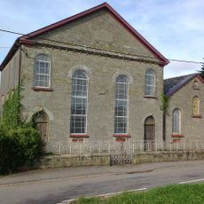 Pyle Calvinistic Methodist Chapel, Capel Y Pîl, And Schoolroom, With Forecourt Railings.