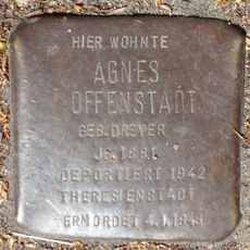 Stolperstein à la mémoire d’Agnes Offenstadt