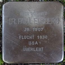 Stolperstein dedicated to Paul Elsberg