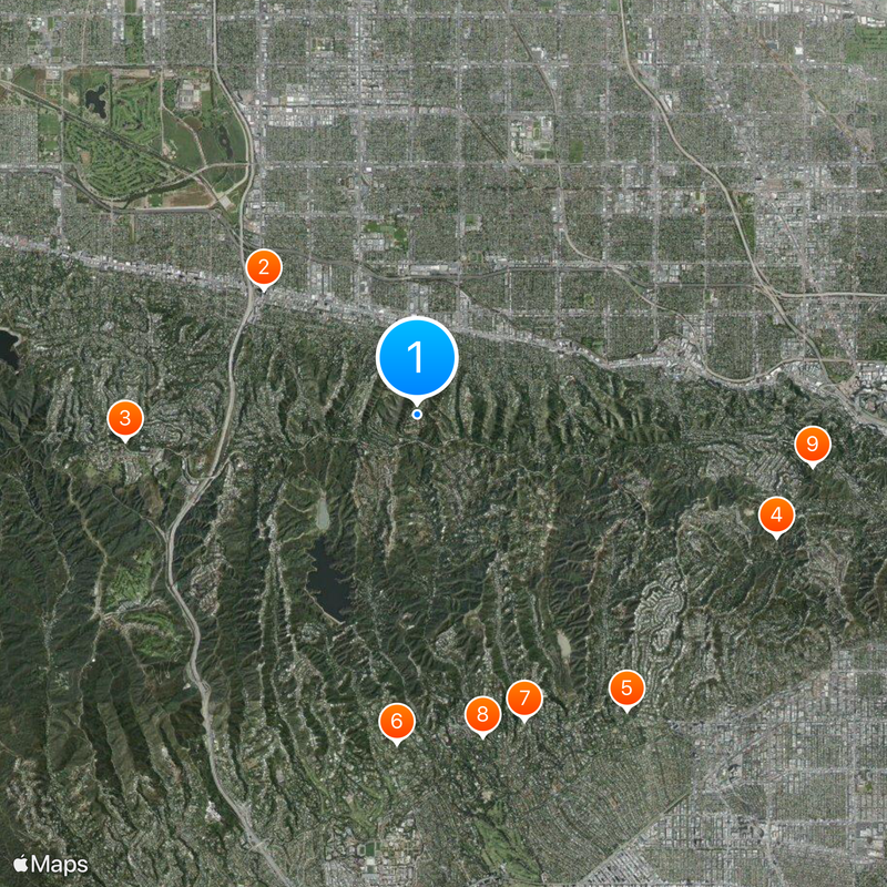 Mulholland Estates Map