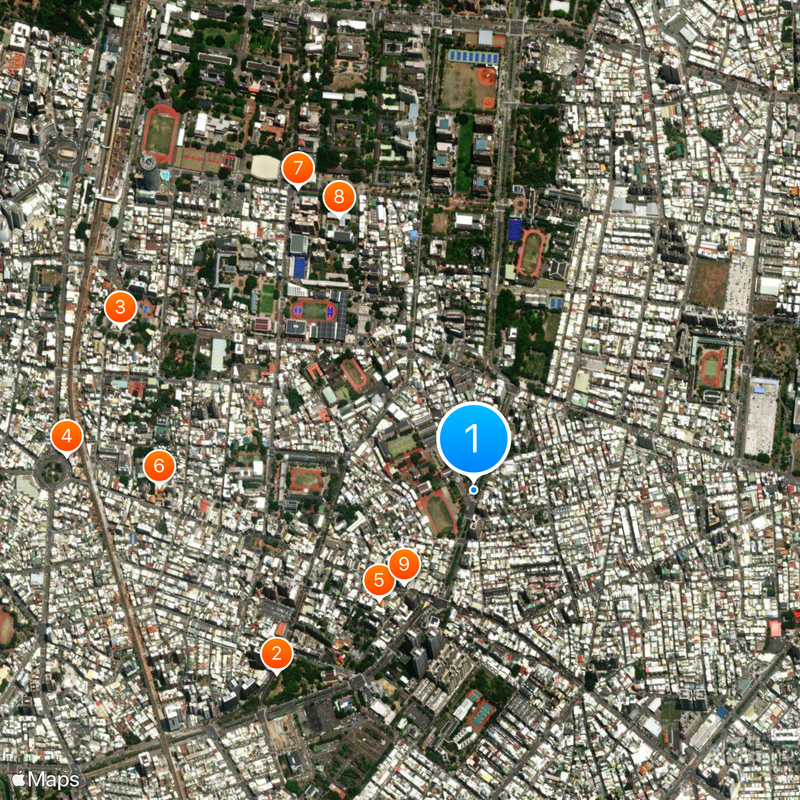Chang Jung Senior High School Map