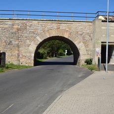 Railway bridge over Vrchlického street in Lom