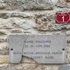 Plaque inauguration mairie