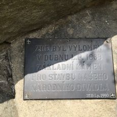 Pamětní deska základního kamene pro Národní divadlo na Buchlově