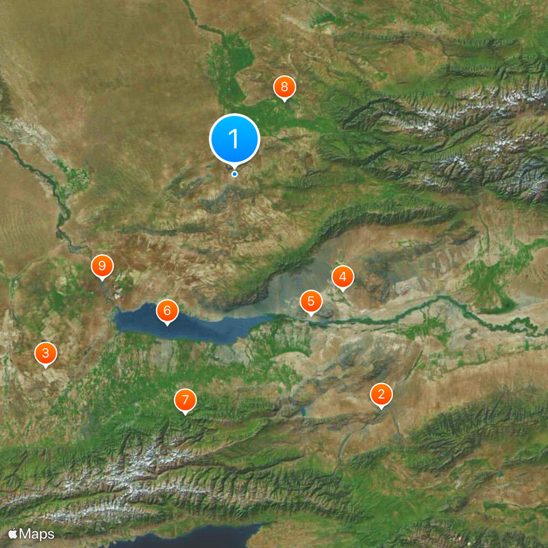 Turkestan–Siberia Railway Map