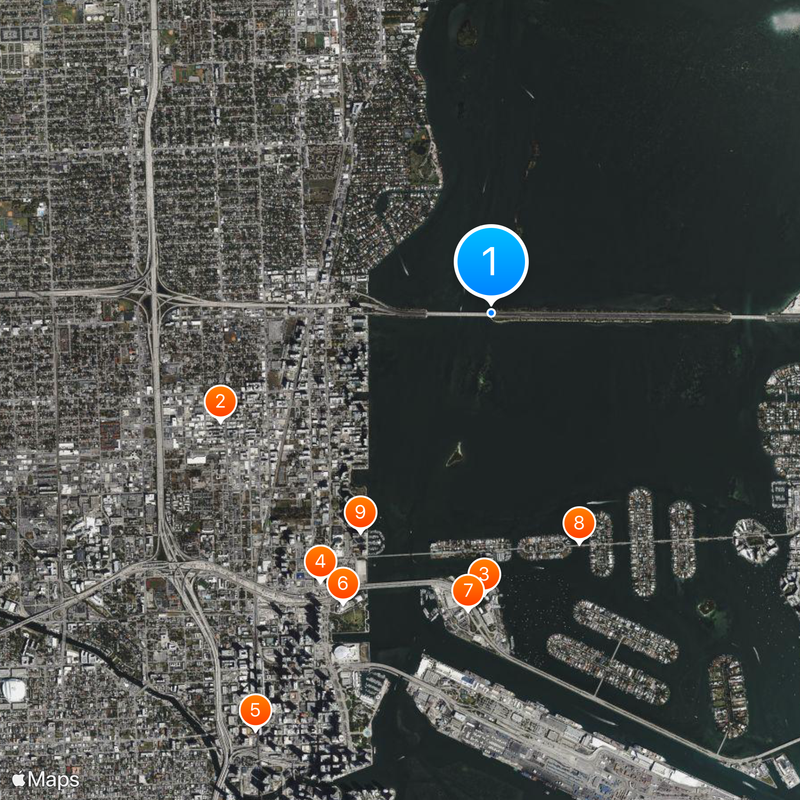 Julia Tuttle Causeway sex offender colony Map