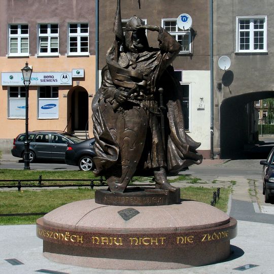 Świętopełek II monument in Gdańsk