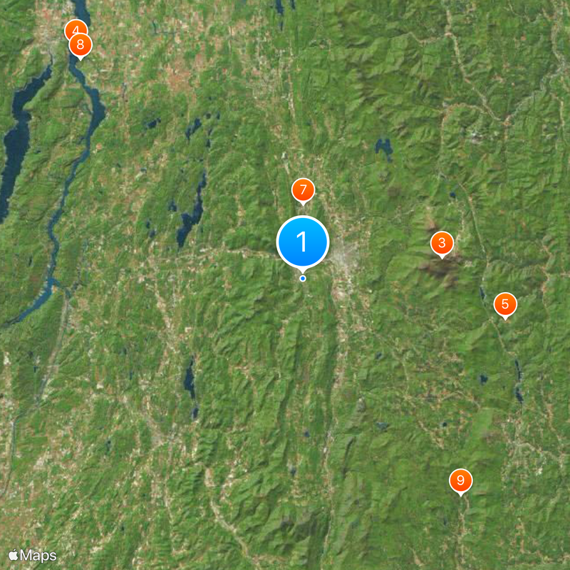 Contea di Rutland Mappa