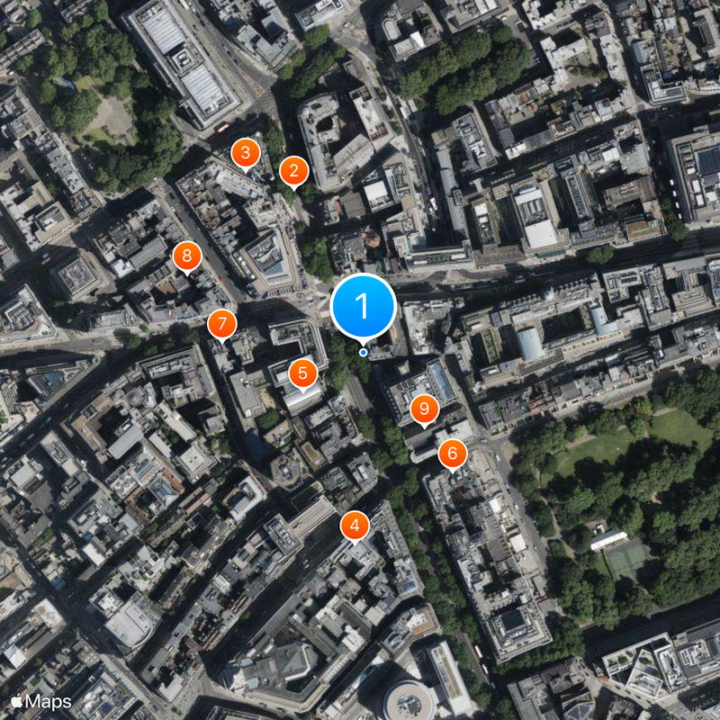 Holborn tube station Map