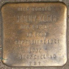 Stolperstein dedicated to Jenny Klein