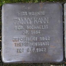 Stolperstein dedicated to Fanny Kann