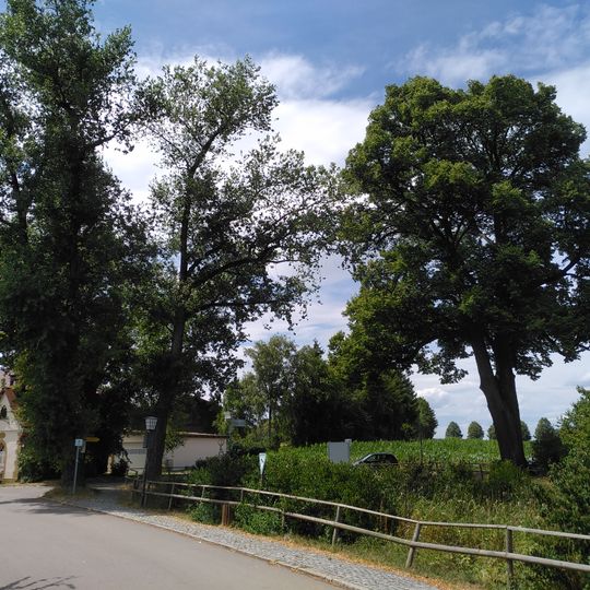 Teich u. 3 Linden beim Wäscherhof