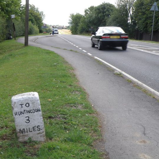 Milestone About 1/4 Mile South Of Village