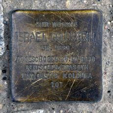Stolperstein dedicated to Israel Goldstein