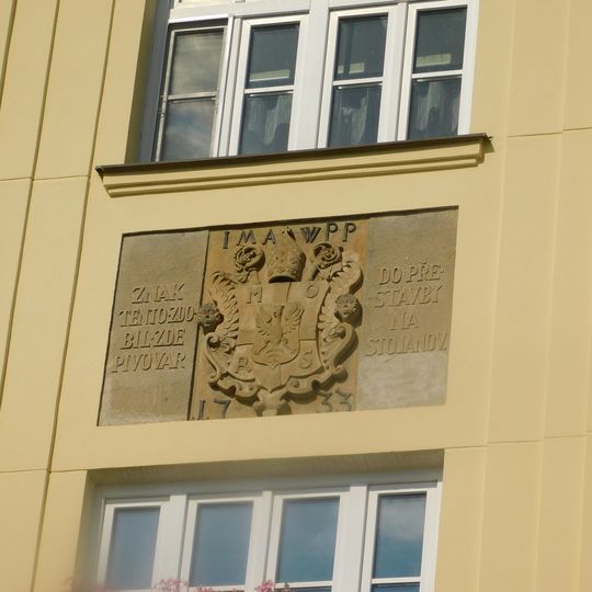 Pamětní deska zaniklého pivovaru ve Velehradě