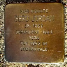 Stolperstein à la mémoire de Gerd Jordan
