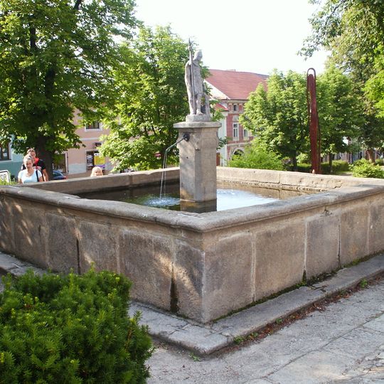 Fountain with the Saint Florian statue