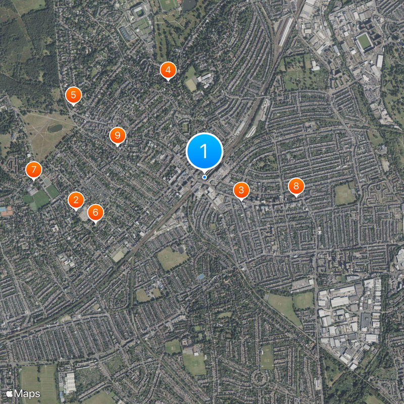 Wimbledon railway station Map
