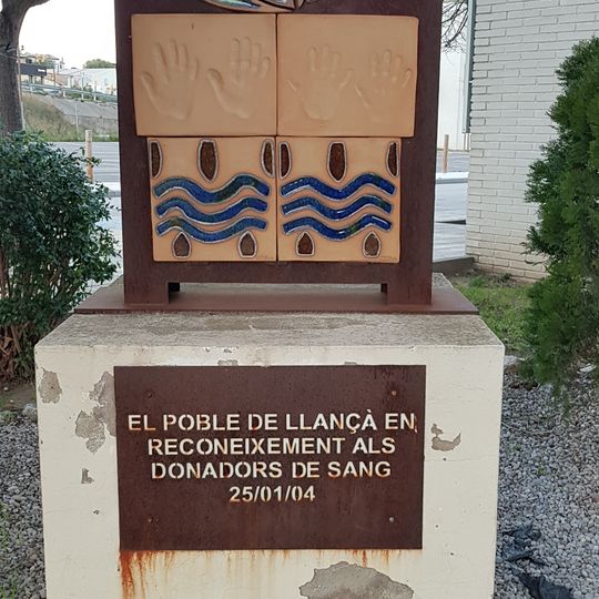 Monument to blood donors in LLançà