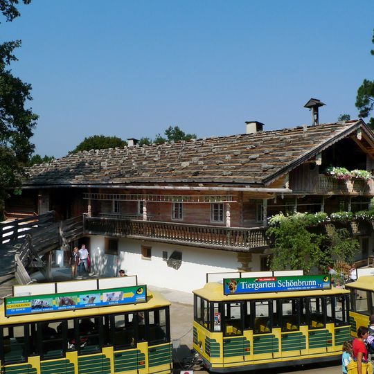 Bauernhaus, Tirolergarten, Haidachhof aus Brandenberg, Tirol