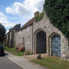 Palace Cottages And The Remains Of The Gatehouse Adjoining