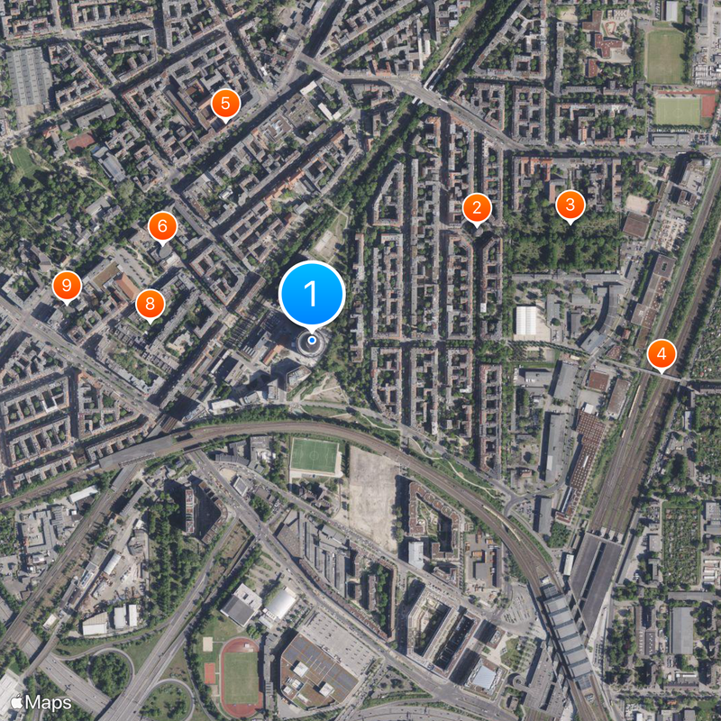 Schöneberg Gas holder Mapa
