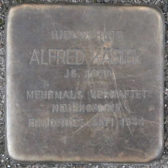 Stolperstein à la mémoire d’Alfred Kästel