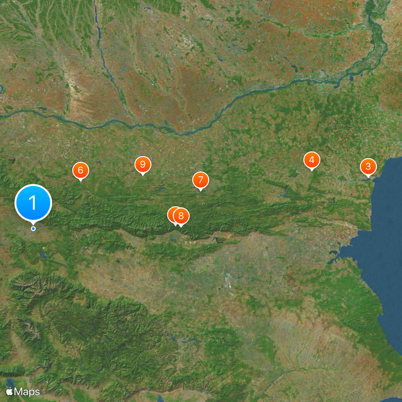 Hemus motorway Map