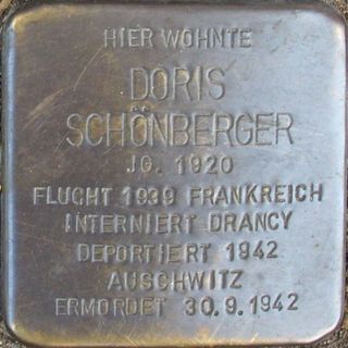 Stolperstein em memória de Doris Schönberger