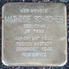 Stolperstein dedicated to Mathilde Schacher
