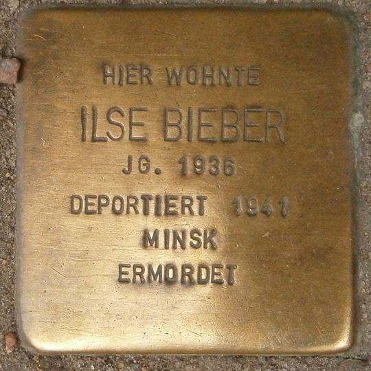 Stolperstein dedicated to Ilse Bieber