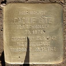 Stolperstein dedicated to Cäcilie Götz