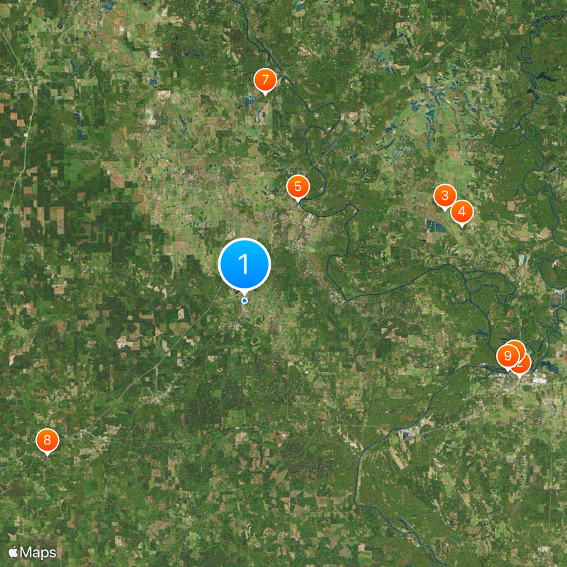 University of West Alabama Map