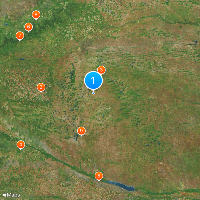 Nebraska Sand Hills Mixed Grasslands Map