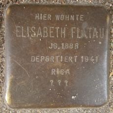 Stolperstein dedicated to Elisabeth Flatau
