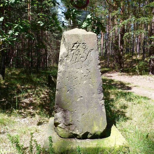 Sächsisch-Preußischer Grenzstein: Pilar Nr. 173