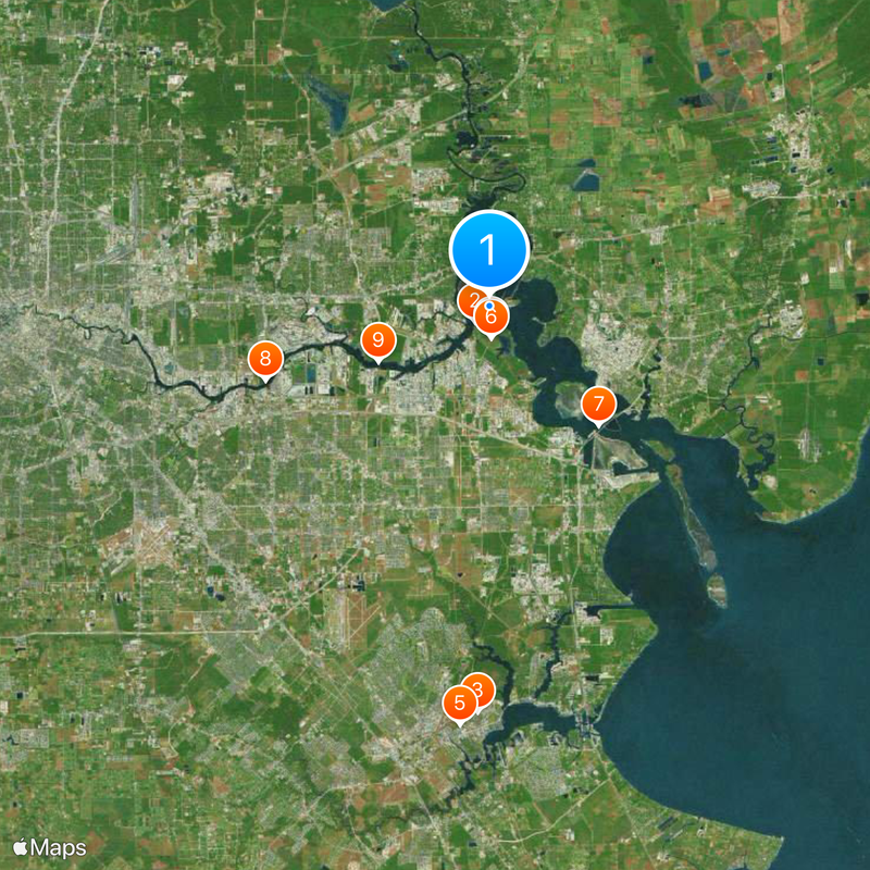 Buffalo Bayou Map