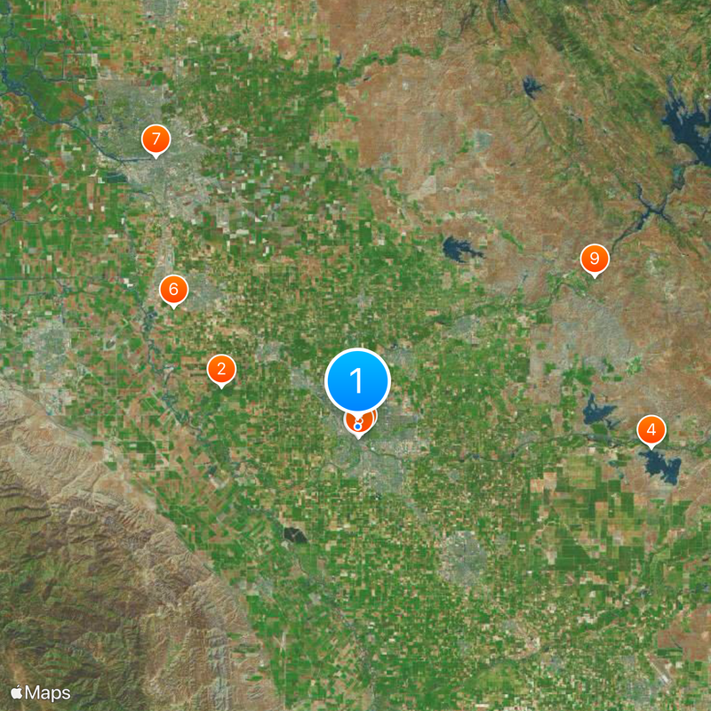 Modesto Junior College Map