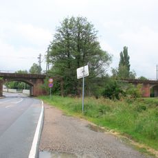 Eisenbahnbrücke über Güterbahnhofstraße und Zwickauer Mulde Glauchau