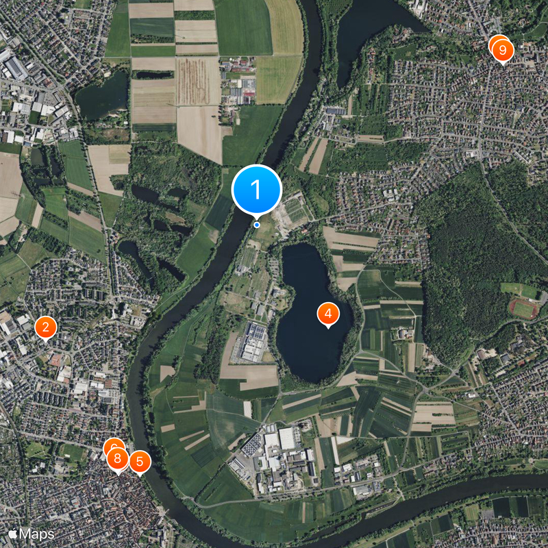 Kahl Nuclear Power Plant Map
