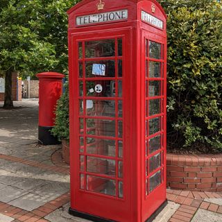 K6 Telephone Kiosk, Outside Wanstead London Transport Station, Wanstead
