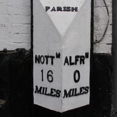 Milepost Abutting Church Street Front Of George Street