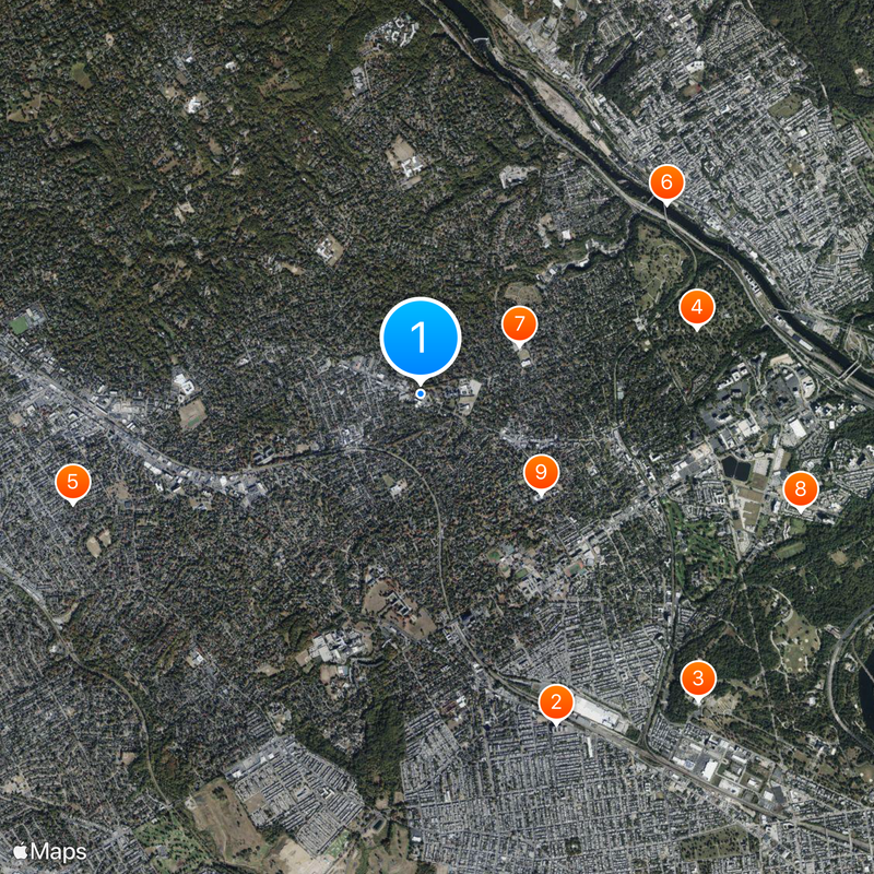 General Wayne Inn Map