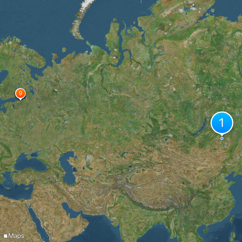 Borzya Map