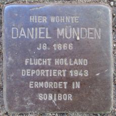 Stolperstein en memoria de Daniel Münden