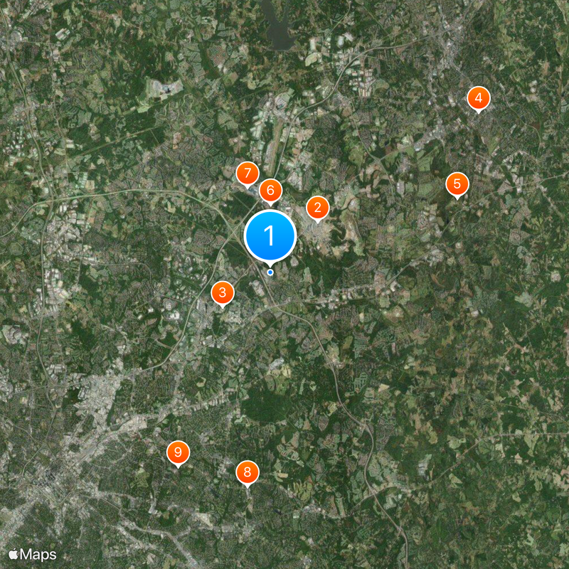 PNC Music Pavilion Map