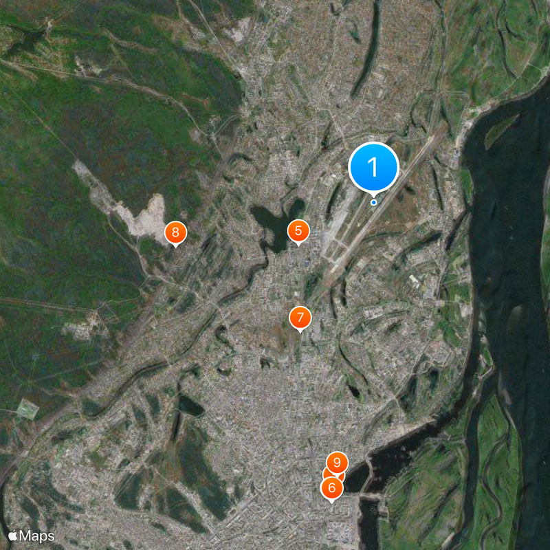 Yakutsk Airport Map