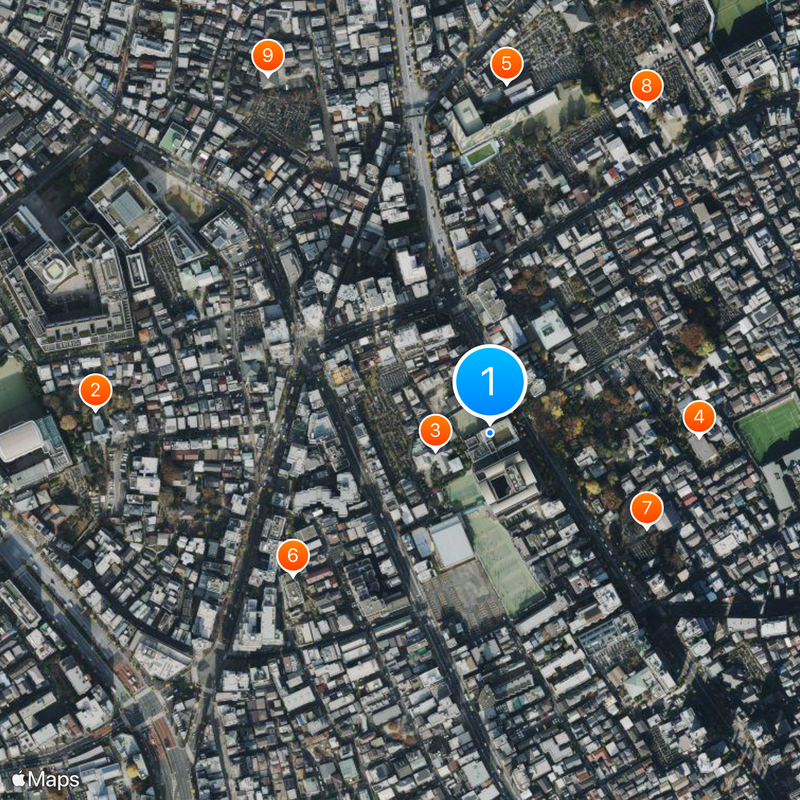 Tokyo Metropolitan Mukōgaoka High School Map